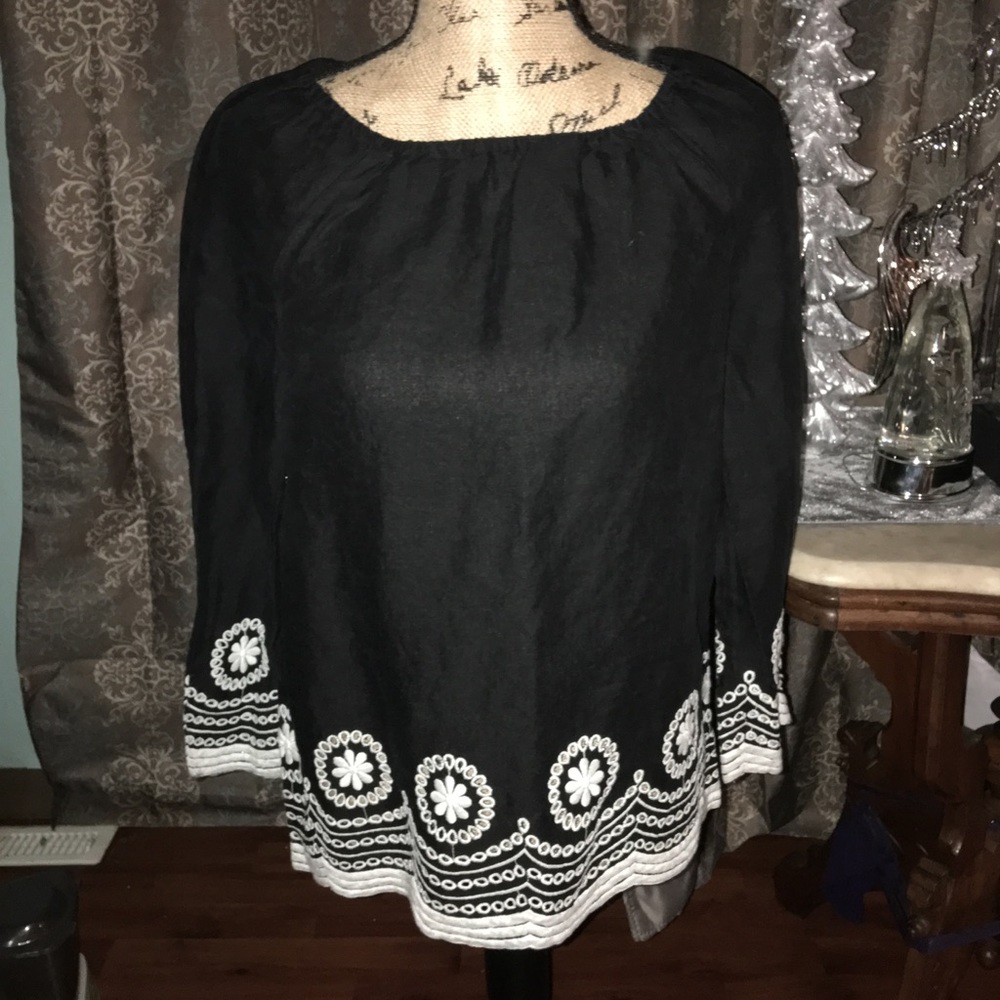 J Crew scalloped shirt